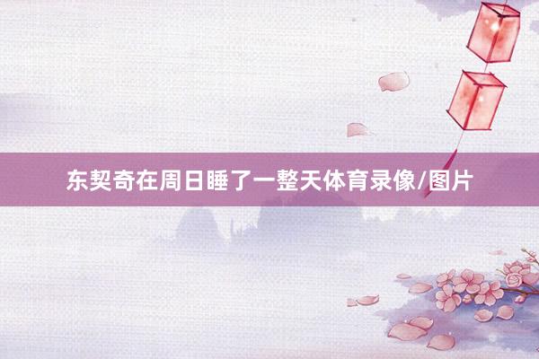 东契奇在周日睡了一整天体育录像/图片