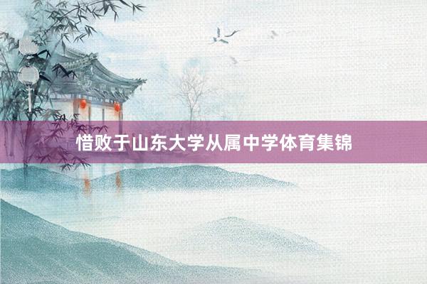 惜败于山东大学从属中学体育集锦