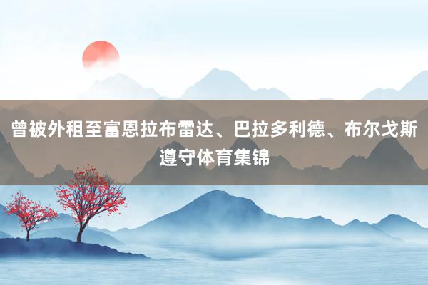 曾被外租至富恩拉布雷达、巴拉多利德、布尔戈斯遵守体育集锦