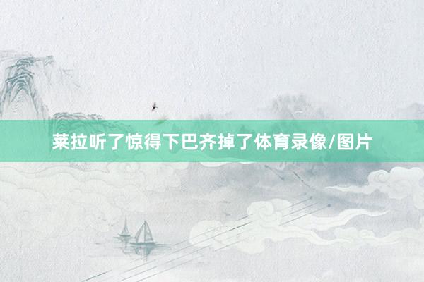 莱拉听了惊得下巴齐掉了体育录像/图片