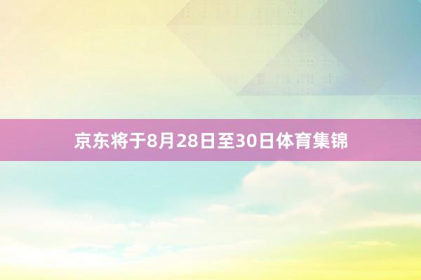 京东将于8月28日至30日体育集锦