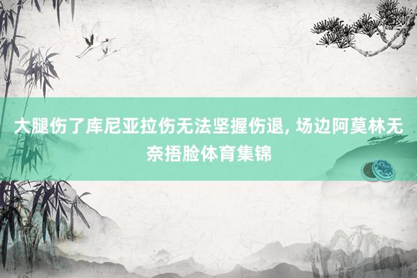 大腿伤了库尼亚拉伤无法坚握伤退, 场边阿莫林无奈捂脸体育集锦