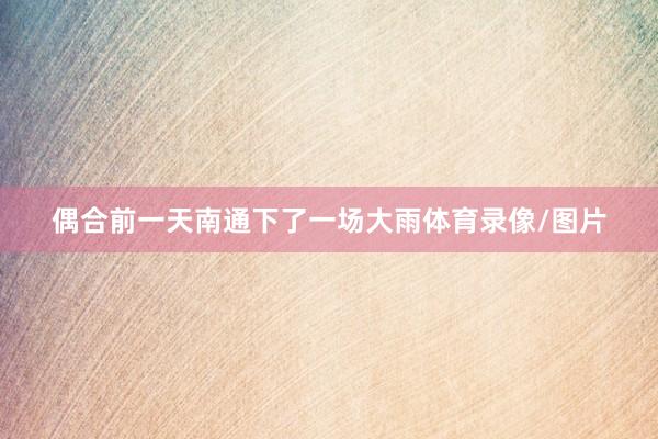偶合前一天南通下了一场大雨体育录像/图片