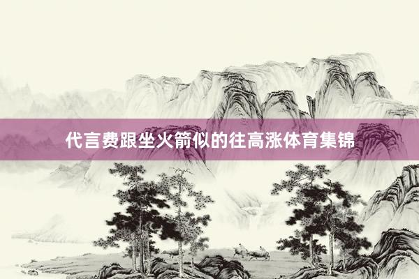 代言费跟坐火箭似的往高涨体育集锦