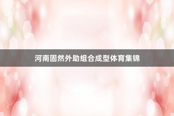 河南固然外助组合成型体育集锦