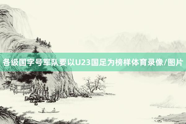 各级国字号军队要以U23国足为榜样体育录像/图片