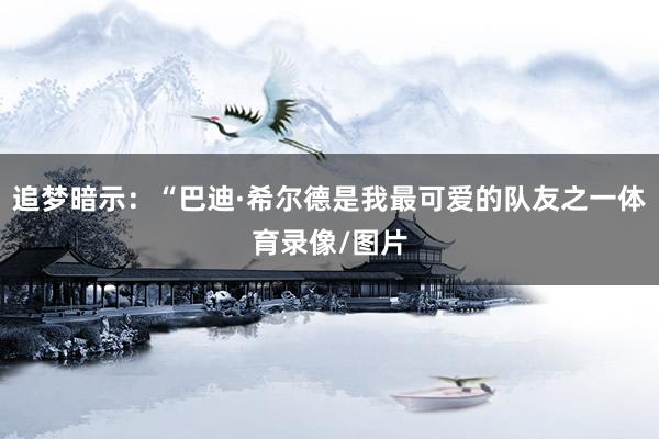 追梦暗示：“巴迪·希尔德是我最可爱的队友之一体育录像/图片