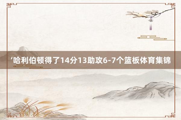 ‘哈利伯顿得了14分13助攻6-7个篮板体育集锦