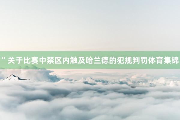 ”关于比赛中禁区内触及哈兰德的犯规判罚体育集锦