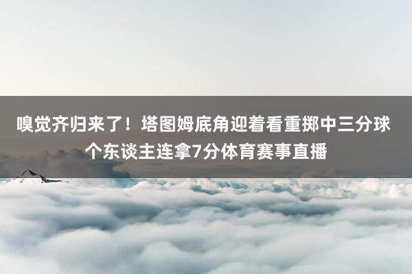 嗅觉齐归来了！塔图姆底角迎着看重掷中三分球 个东谈主连拿7分体育赛事直播