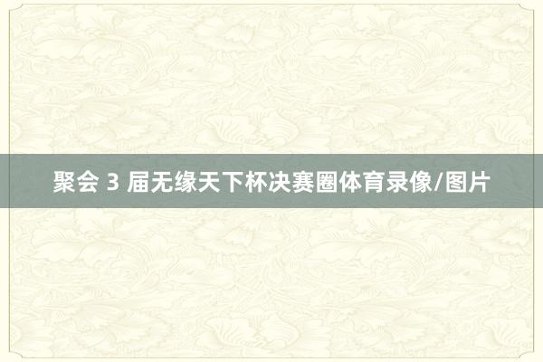 聚会 3 届无缘天下杯决赛圈体育录像/图片